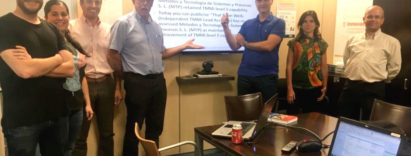 MTP ha vuelto a recertificarse en TMMi nivel 5