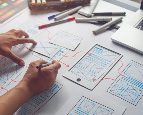 Ux,Graphic,Designer,Creative,Sketch,Planning,Application,Process,Development,Prototype